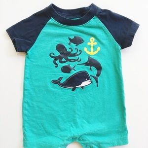 Carter's Graphic Sea Creature Romper (6mo)